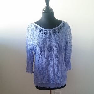 Pull over top w/cami M. Lace/lavender  very comfy